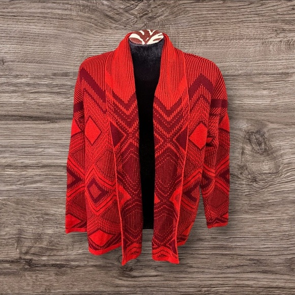 Old Navy Women’s Red Open Front Sweater Cardigan Size Small - Picture 1 of 7